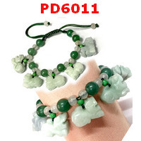 PD6011 : สร้อยข้อมือปี่เซียะหยก 5 ตัว