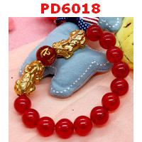 PD6018 : สร้อยข้อมือปี่เซียะคู่สีทอง+คาถาทิเบต