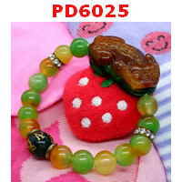 PD6025 : สร้อยข้อมือปี่เซียะหยกจักรพรรดิเขียวน้ำตาล