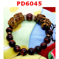 PD6045 : สร้อยข้อมือปี่เซียะไทเกอร์อายคู่