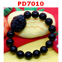 PD7010 : สร้อยข้อมือปี่เซียะหินอ๊อบซิเดียนแบบกลม