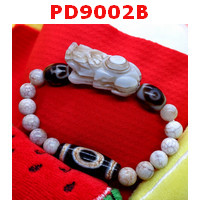 PD9002B : สร้อยข้อมือปี่เซียะหินอะเกต+DZI