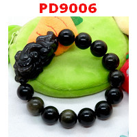 PD9006 : สร้อยข้อมือปี่เซียะหินอ๊อบซิเดียนใส