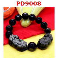 PD9008 : สร้อยข้อมือปี่เซียะคู่หินโกลเด้นอ๊อบซิเดียน