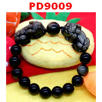 PD9009 : สร้อยข้อมือปี่เซียะคู่หินโกลเด้นอ๊อบซิเดียน