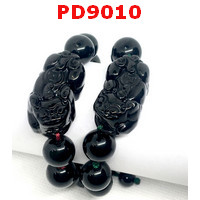 PD9010 : สร้อยข้อมือปี่เซียะหินอ๊อบซิเดียน 2 เส้น