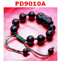 PD9010A : สร้อยข้อมือปี่เซียะหินอ๊อบซิเดียน เชือกเชียว