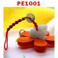 PE1001 : ปี่เซียะแขวนมือถือ หยกขาว-ขาวอมเขียว