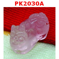 PK2030A : ปี่เซียะหินโรสควอตซ์สีชมพู เดี่ยว