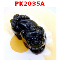 PK2035A : ปี่เซียะหินอ๊อบซิเดียนดำ เดี่ยว