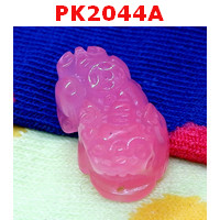 PK2044A : ปี่เซียะ หินโรสควอตซ์สีชมพูเข้ม