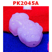 PK2045A : ปี่เซียะคู่ หินโรสควอตซ์สีชมพูอ่อน