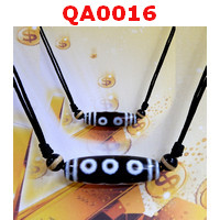 QA0016 : สร้อยคอหินทิเบต ลาย 5 ตา
