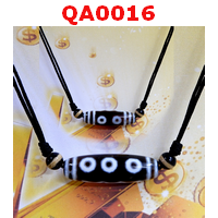 QA0016 : สร้อยคอหินทิเบต ลาย 5 ตา
