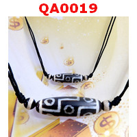 QA0019 : สร้อยคอหินทิเบต ลาย 9 ตา