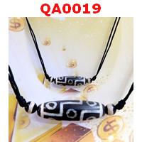QA0019 : สร้อยคอหินทิเบต ลาย 9 ตา