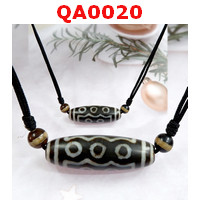 QA0020 : สร้อยคอหินทิเบต ลาย 10 ตา