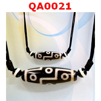 QA0021 : สร้อยคอหินทิเบต ลาย 12 ตา