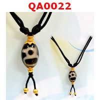 QA0022 : สร้อยคอหินทิเบต ลายไฉ่ซิงเอี๊ย