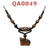 QA0049 : สร้อยคอหินทิเบต หลายลาย พร้อมปี่เซียะ