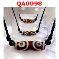 QA0098 : สร้อยคอ หินดีซีไอ 3 ตา
