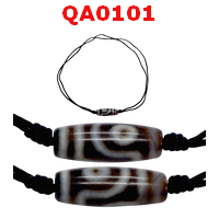 QA0101 : สร้อยคอหินดีซีไอ ลาย 2 ตา