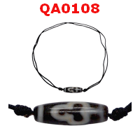 QA0108 : สร้อยคอหินดีซีไอ ลายต้นโพธิ์