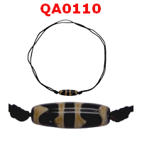QA0110 : สร้อยคอหินดีซีไอ ลายเขี้ยวเสือคู่