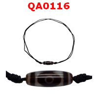QA0116 : สร้อยคอหินดีซีไอ ลาย 3 ตา