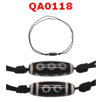 QA0118 : สร้อยคอหินดีซีไอ ลาย 5 ตา