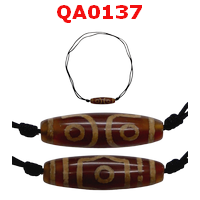 QA0137 : สร้อยคอหินดีซีไอ  3 ตา