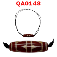 QA0148 : สร้อยคอหินดีซีไอ ลายเขี้ยวเสือคู่