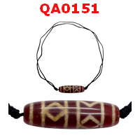 QA0151 : สร้อยคอหินดีซีไอ ลายวัชระ(คทาทอง)