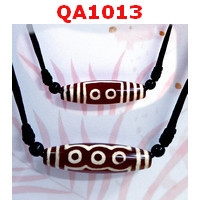 QA1013 : สร้อยคอหินทิเบต 5 ตาสร้อยปรับสั้นยาวได้