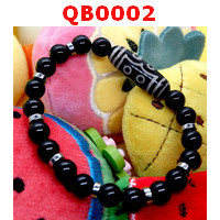 QB0002 : สร้อยข้อมือหินทิเบต 7 ตา