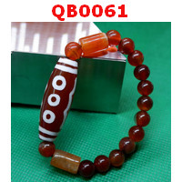 QB0061 : สร้อยข้อมือ DZI 5 ตา