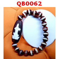 QB0062 : สร้อยข้อมือ ลายกวนอิม ตามังกร+หมอยา