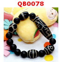 QB0078 : สร้อยข้อมือ DZI ลายแก้ววิเศษ