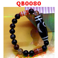 QB0080 : สร้อยข้อมือ DZI ลายดาว