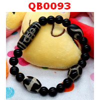 QB0093 : สร้อยข้อมือ DZI 5 ตา สายฟ้า