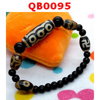 QB0095 : สร้อยข้อมือ DZI 5 ตา
