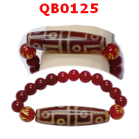 สร้อยข้อมือหินทิเบต  ลาย 12 ตา