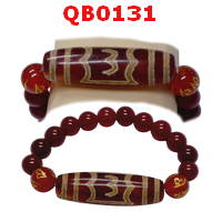 สร้อยข้อมือหินทิเบต  ลายนกวิเศษ