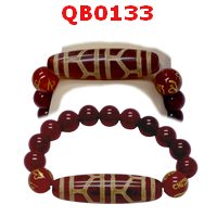 สร้อยข้อมือหินทิเบต  ลายกระดองเต่า