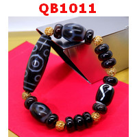 QB1011 : สร้อยข้อมือหินทิเบต หิน 11 ตา