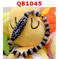 QB1045 : สร้อยข้อมือหินทิเบต 21 ตา 