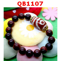 QB1107 : สร้อยข้อมือ DZI 1 ตาภูเขา