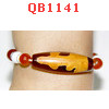 QB1141 : สร้อยข้อมือหิน DZI ลายเจ้าแม่กวนอิมร้อยด้วยลูกปัดแก้ว