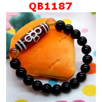 QB1187 : สร้อยข้อมือ DZI 5 ตาสายฟ้า