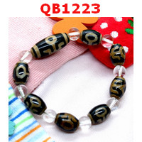 QB1223 : สร้อยข้อมือ DZI ผู้สูงศักดิ์ 8 เม็ด